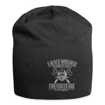 Feuerwehrmann Feuerwehr & Sprüche - Jersey-Beanie - Schwarz - Vorne