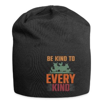 Be Kind To Every Kind Animals Stable Farm - Jersey Beanie - black - Front