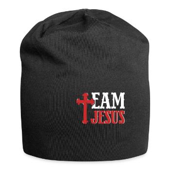Équipe Jésus Christianisme Catholiques Religion Foi - Bonnet en jersey - noir - Devant