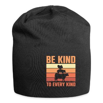Be Kind To Every Kind Animals Stable Farm - Jersey Beanie - black - Front