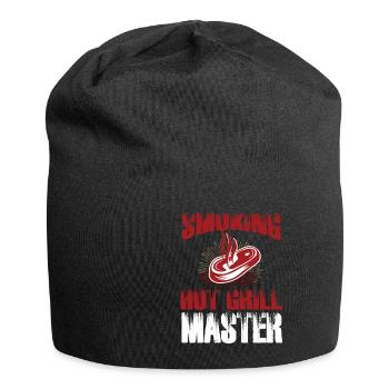 Lustiger Grill-Spruch I Grillen Motiv - Jersey-Beanie - Schwarz - Vorne