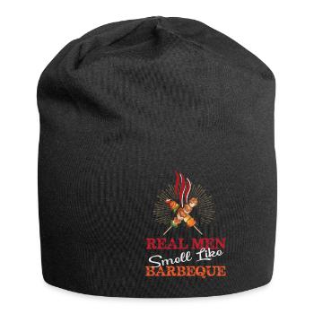 Lustiger Grill-Spruch I Grillen Motiv - Jersey-Beanie - Schwarz - Vorne