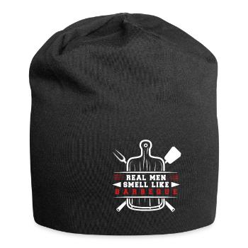 Lustiger Grill-Spruch I Grillen Motiv - Jersey-Beanie - Schwarz - Vorne