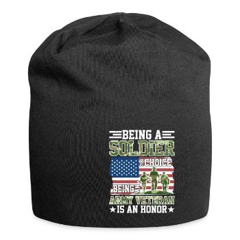Being A Soldier Is A Choice 5 - Jersey Beanie - black - Front