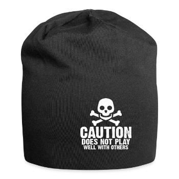 Caution Does Not Play Well With Others 57 - Jersey-Beanie - Schwarz - Vorne