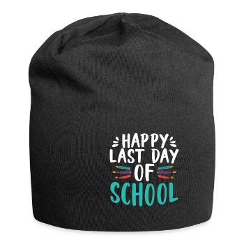 Happy Last Day Of School Graduation Exam Certificate - Jersey Beanie - black - Front
