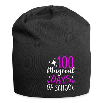 100 Magical Days Of School Einschulung Anfänger - Jersey-Beanie - Schwarz - Vorne