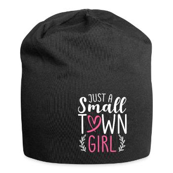 Just A Small Town Girl Village Little City Life - Jersey Beanie - black - Front