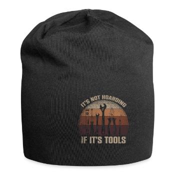 Its Not Hoarding If Its Tools Werkzeug - Jersey-Beanie - Schwarz - Vorne