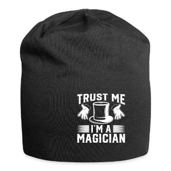Trust Me Im A Magician Zauberer Zaubertrick Magie - Jersey-Beanie - Schwarz - Vorne