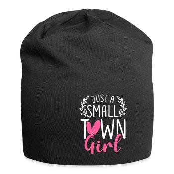 Just A Small Town Girl Village Little City Life - Jersey Beanie - black - Front