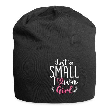 Just A Small Town Girl Village Little City Life - Jersey Beanie - black - Front