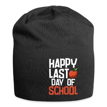 Happy Last Day Of School Graduation Exam Certificate - Jersey Beanie - black - Front