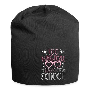 100 Magical Days Of School Einschulung Anfänger - Jersey-Beanie - Schwarz - Vorne