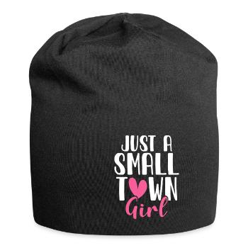 Just A Small Town Girl Village Little City Life - Jersey Beanie - black - Front