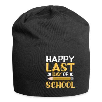 Joyeux dernier jour du certificat d’examen de fin d’études - Bonnet en jersey - noir - Devant