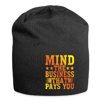 Mind The Business That Pays You 22 - Jersey-Beanie - Schwarz - Vorne