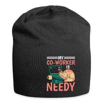 My Co-worker Is Needy 5 - Jersey Beanie - black - Front