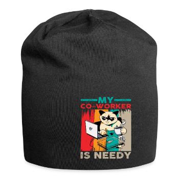 My Co-worker Is Needy 6 - Jersey Beanie - black - Front
