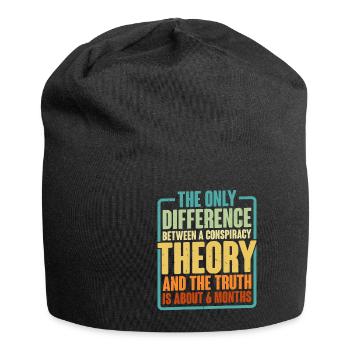 The Only Difference Between A Conspiracy Theory 6 - Jersey-Beanie - Schwarz - Vorne
