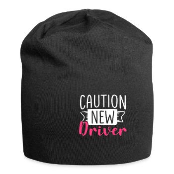 Caution Driver Driving School Driving Lessons Driving Licence - Jersey Beanie - black - Front