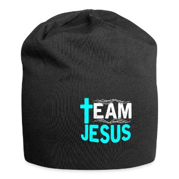 Équipe Jésus Christianisme Catholiques Religion Foi - Bonnet en jersey - noir - Devant
