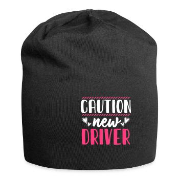 Caution Driver Driving School Driving Lessons Driving Licence - Jersey Beanie - black - Front