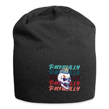Rockabilly Rocknroll Music Rock Hardrock - Jersey Beanie - black - Front