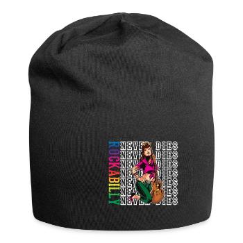 Rockabilly Rocknroll Musik Rock Hardrock - Jersey-Beanie - Schwarz - Vorne