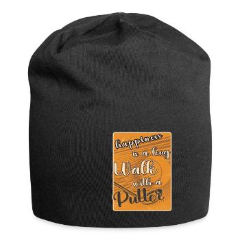 Golf Geschenk Witz Golfspieler Golfer - Jersey-Beanie - Schwarz - Vorne