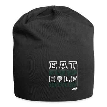 Golf Geschenk Witz Golfspieler Golfer - Jersey-Beanie - Schwarz - Vorne