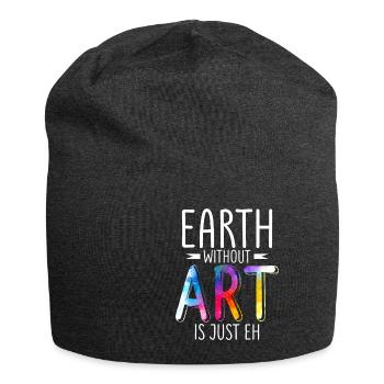 Earth Without Art Is Just Eh Art Gallery - Jersey Beanie - charcoal grey - Front