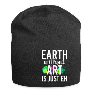 Earth Without Art Is Just Eh Art Gallery - Jersey Beanie - charcoal grey - Front