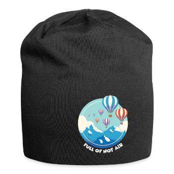 Heißluftballon & Ballon Fahrer Geschenk - Jersey-Beanie - Schwarz - Vorne
