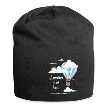 Heißluftballon & Ballon Fahrer Geschenk - Jersey-Beanie - Schwarz - Vorne