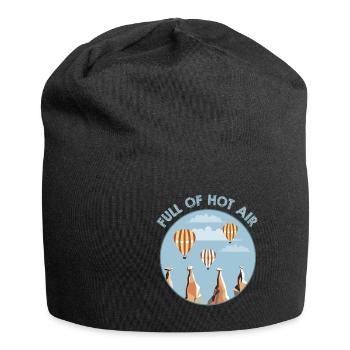 Heißluftballon & Ballon Fahrer Geschenk - Jersey-Beanie - Schwarz - Vorne