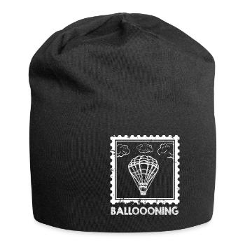 Heißluftballon & Ballon Fahrer Geschenk - Jersey-Beanie - Schwarz - Vorne