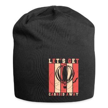 Heißluftballon & Ballon Fahrer Geschenk - Jersey-Beanie - Schwarz - Vorne