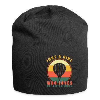 Heißluftballon & Ballon Fahrer Geschenk - Jersey-Beanie - Schwarz - Vorne
