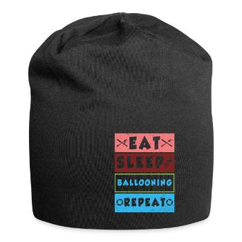Heißluftballon & Ballon Fahrer Geschenk - Jersey-Beanie - Schwarz - Vorne