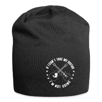 Gitarre Musik Gitarisst Gitarren Spruch - Jersey-Beanie - Schwarz - Vorne