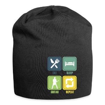 Gitarre Musik Gitarisst Gitarren Spruch - Jersey-Beanie - Schwarz - Vorne