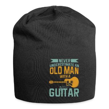 Gitarre Musik Gitarisst Gitarren Spruch - Jersey-Beanie - Schwarz - Vorne