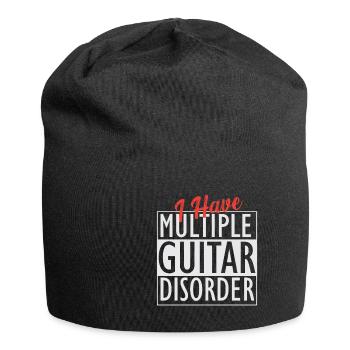 Gitarre Musik Gitarisst Gitarren Spruch - Jersey-Beanie - Schwarz - Vorne