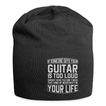 Gitarre Musik Gitarisst Gitarren Spruch - Jersey-Beanie - Schwarz - Vorne