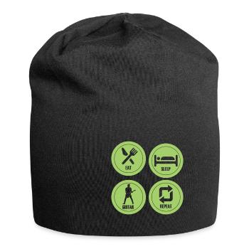 Gitarre Musik Gitarisst Gitarren Spruch - Jersey-Beanie - Schwarz - Vorne