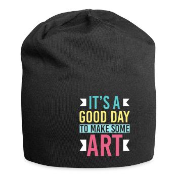 Its A Good Day To Make Some Art - Jersey-Beanie - Schwarz - Vorne