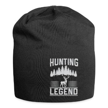 Jagen Jagdspruch & Jäger Geschenkidee - Jersey-Beanie - Schwarz - Vorne