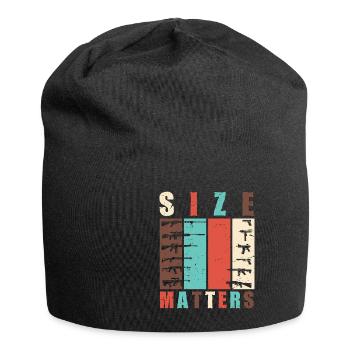 Jagen Jagdspruch & Jäger Geschenkidee - Jersey-Beanie - Schwarz - Vorne