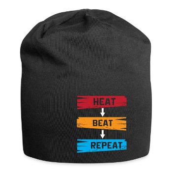 Lustiger Schmied Spruch & Schmieden - Jersey-Beanie - Schwarz - Vorne